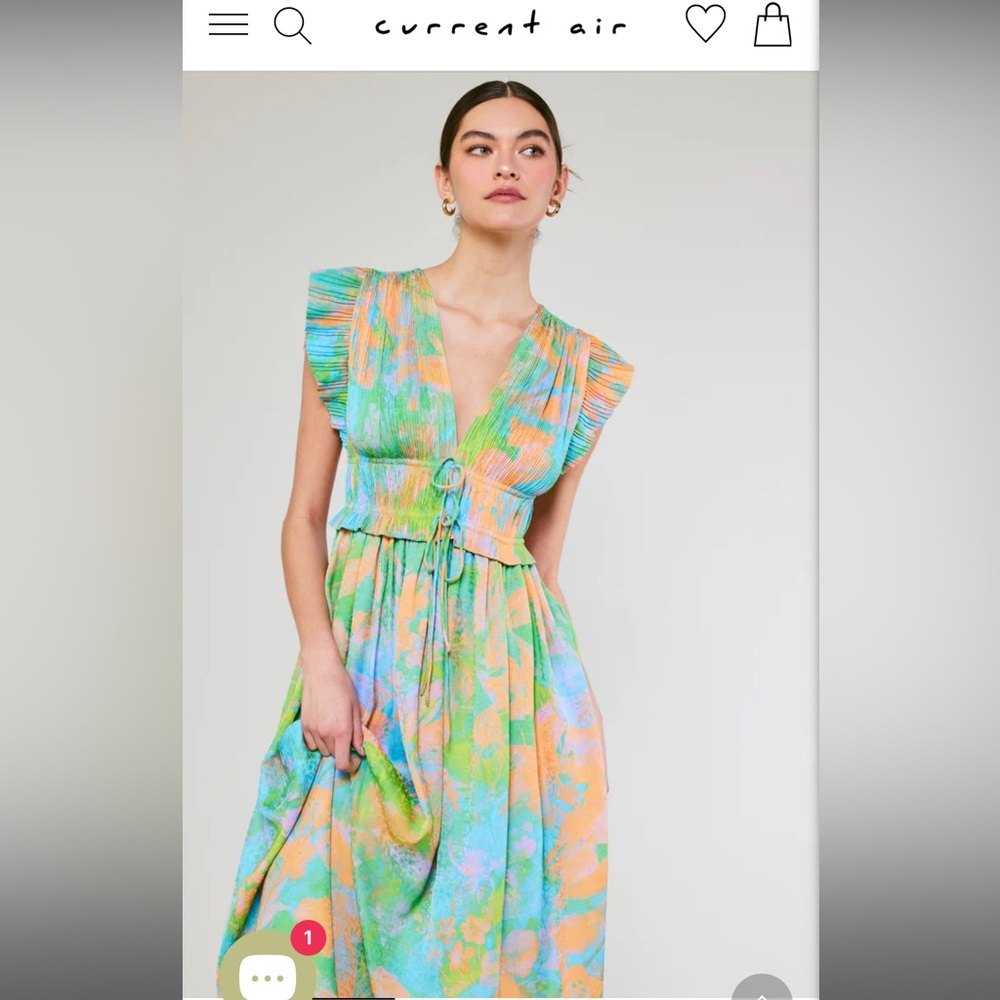 Current Air Multi Color Midi Dress